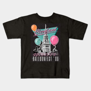 Cleveland Balloonfest 86 // Retro Design Kids T-Shirt